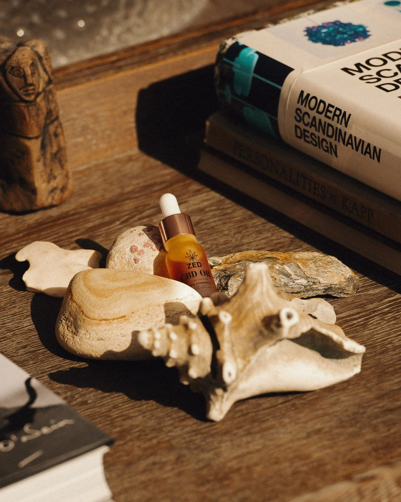 Produktfoto ZED CBD Oil i skandinavisk styling