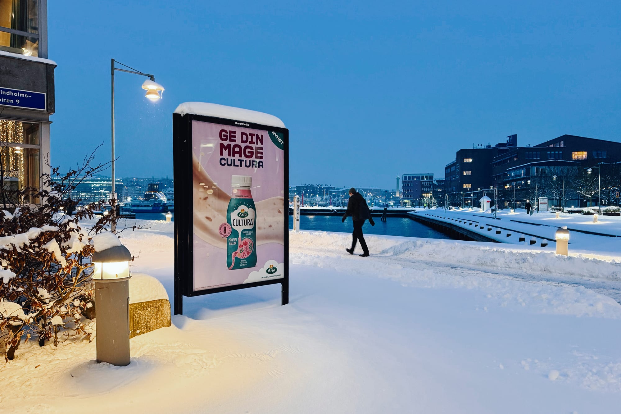 Arla Bauer Media Outdoor kampanj, Adshel i Göteborg