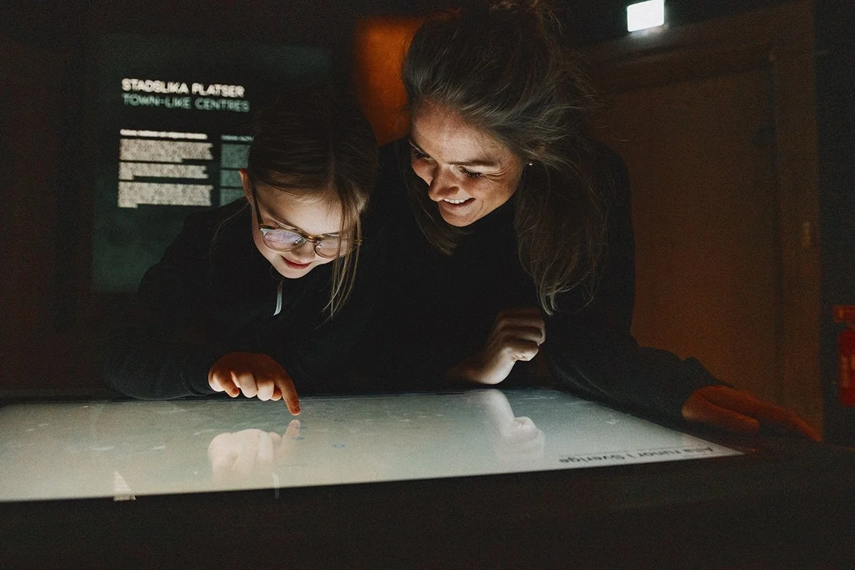 Interaktiv utställning Elo Touch på museum