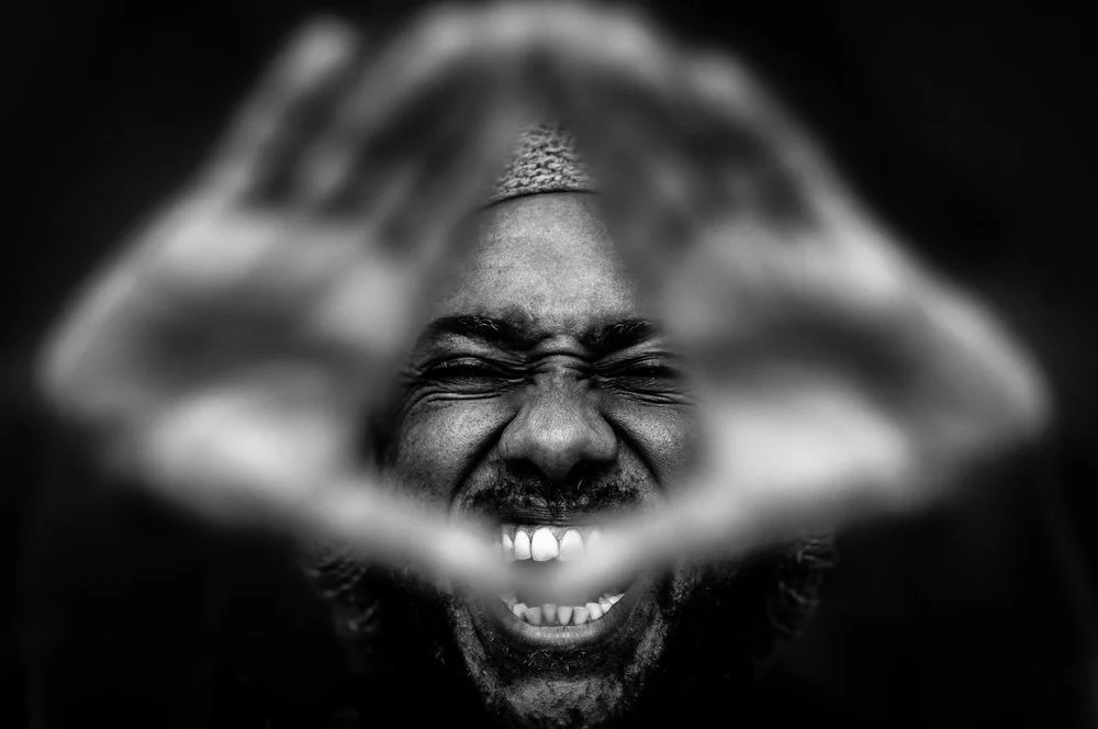 Svartvitt artistporträtt The Nazarenes